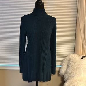 Bluish Green Turtleneck Tunic